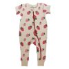 Organic Signature Print '2-Way' Zip Romper - Short Sleeve
