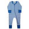 Organic Striped '2-Way' Zip Romper
