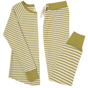Organic Women's Striped Pajama Set